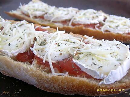 recette tartine de campagne au chèvre