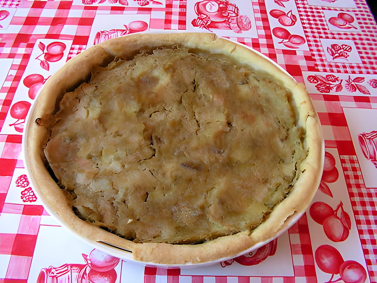 recette Tarte à la rhubarbe et aux spéculos