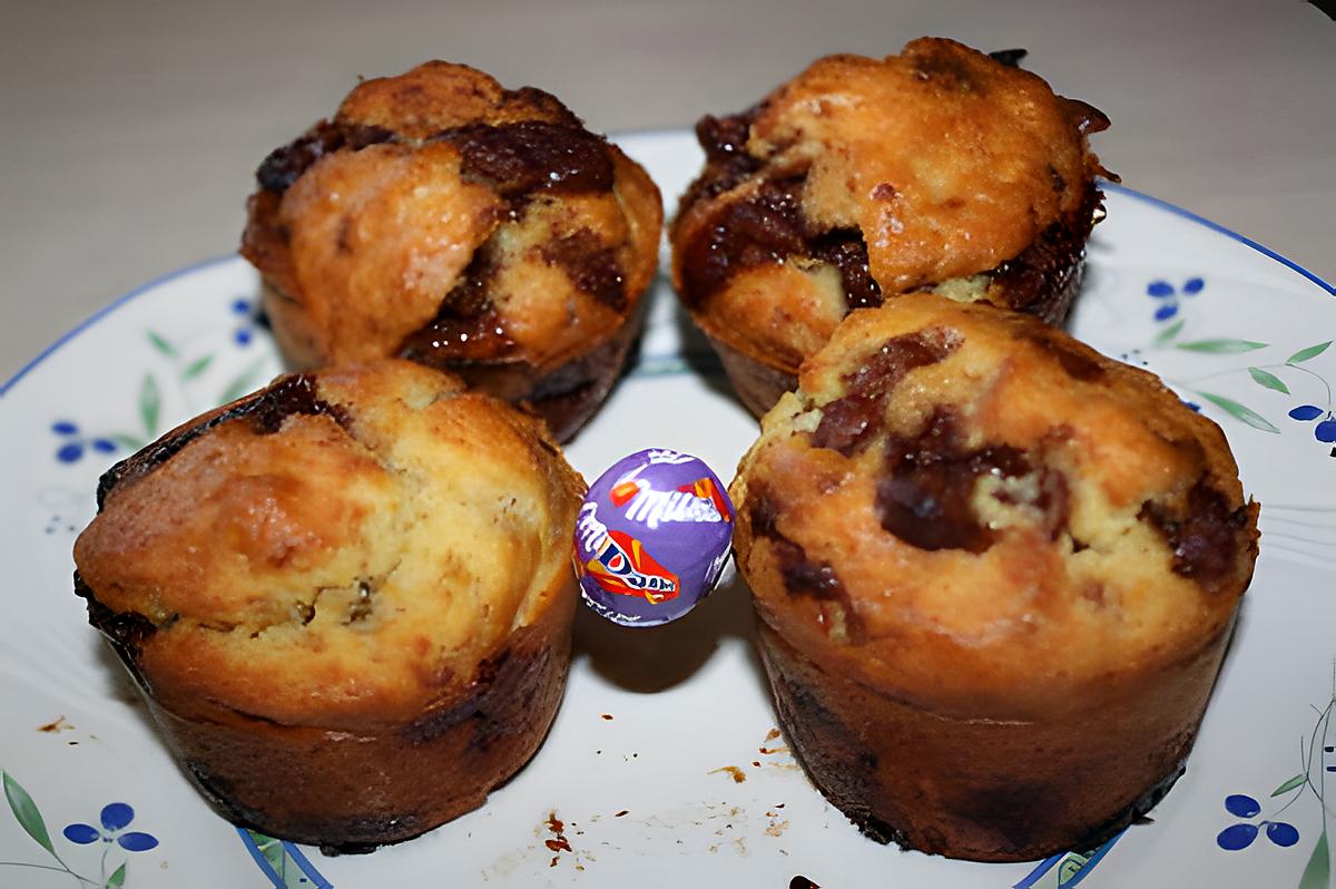 recette Muffins aux Oeufs Milka & Daim