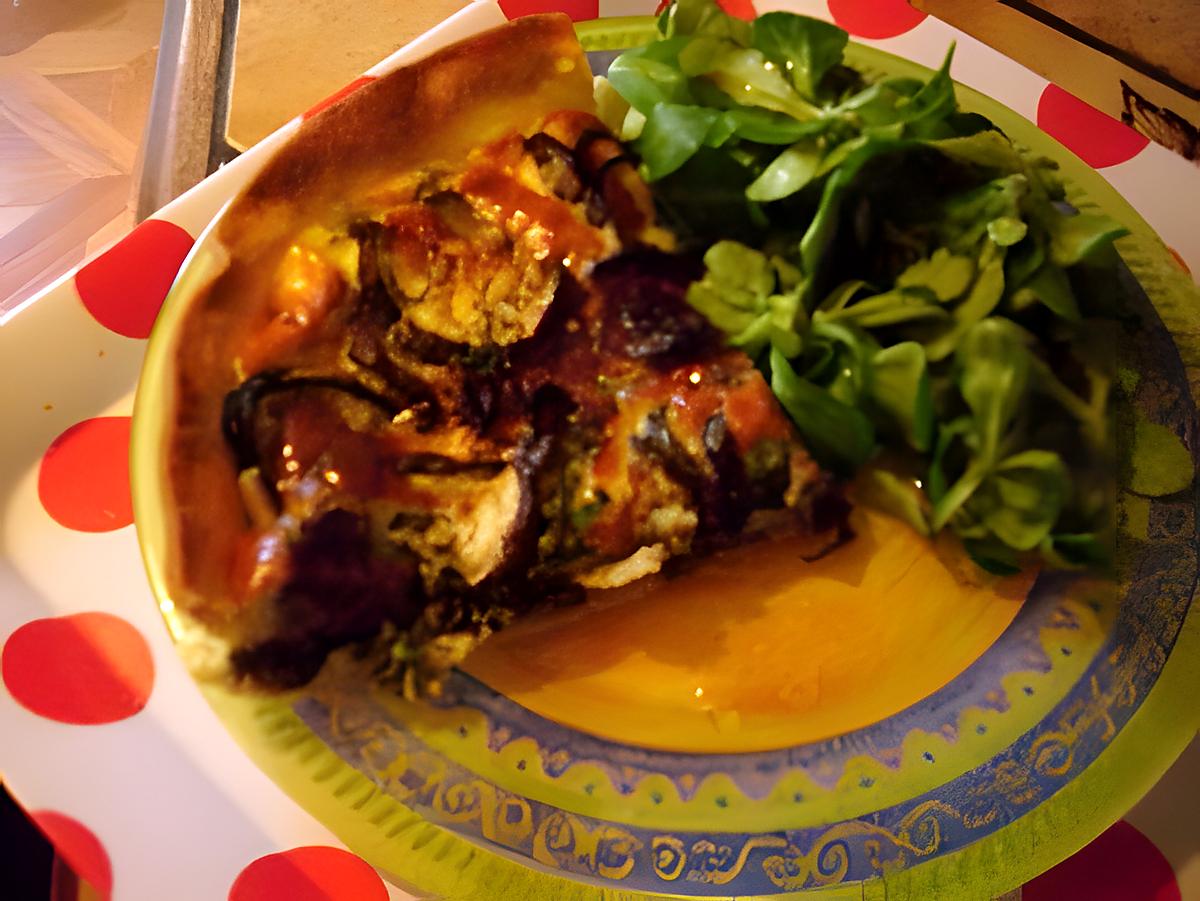 recette tarte aux aubergines et basilic