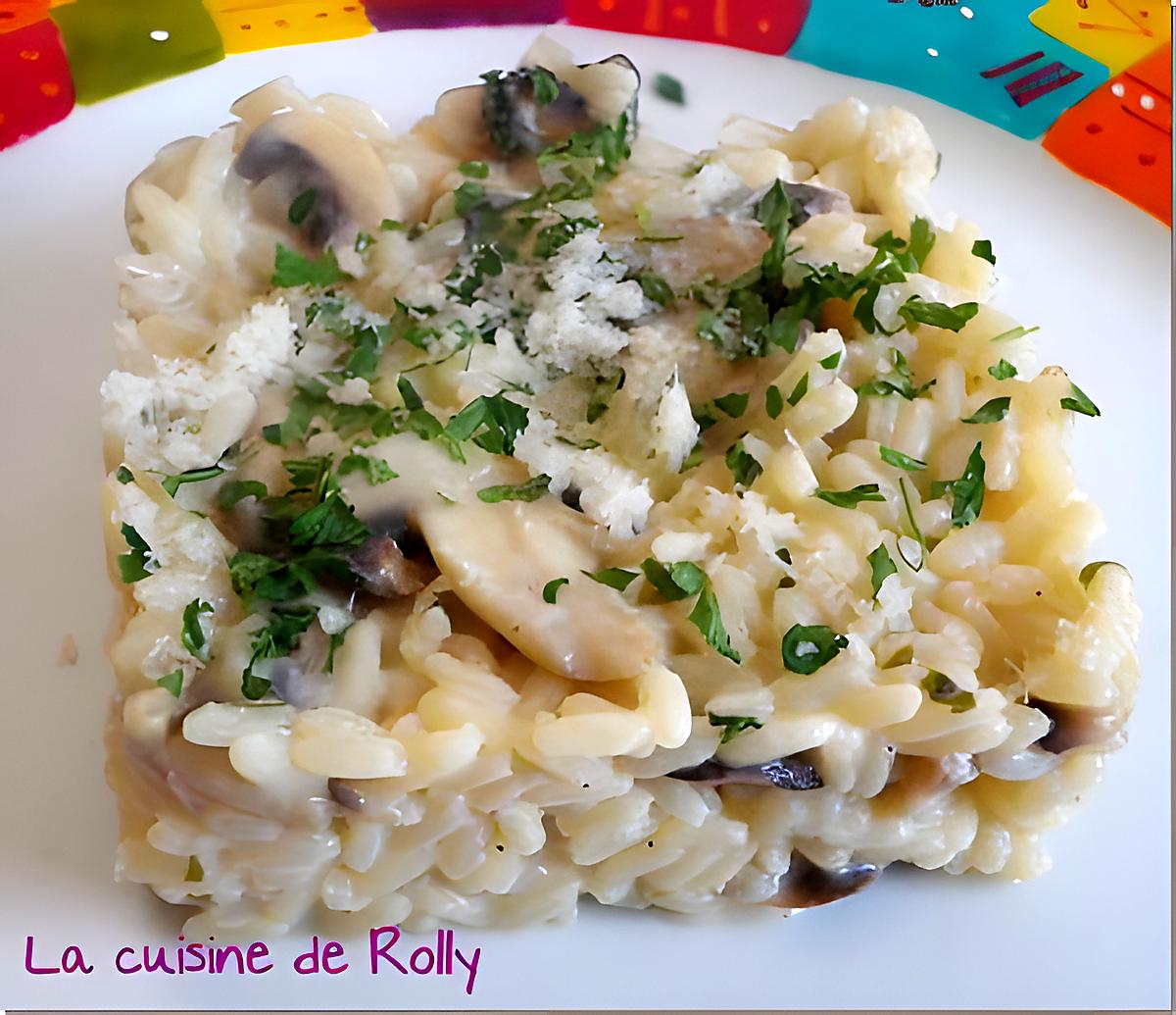 recette Risotto crémeux champignons, parmesan