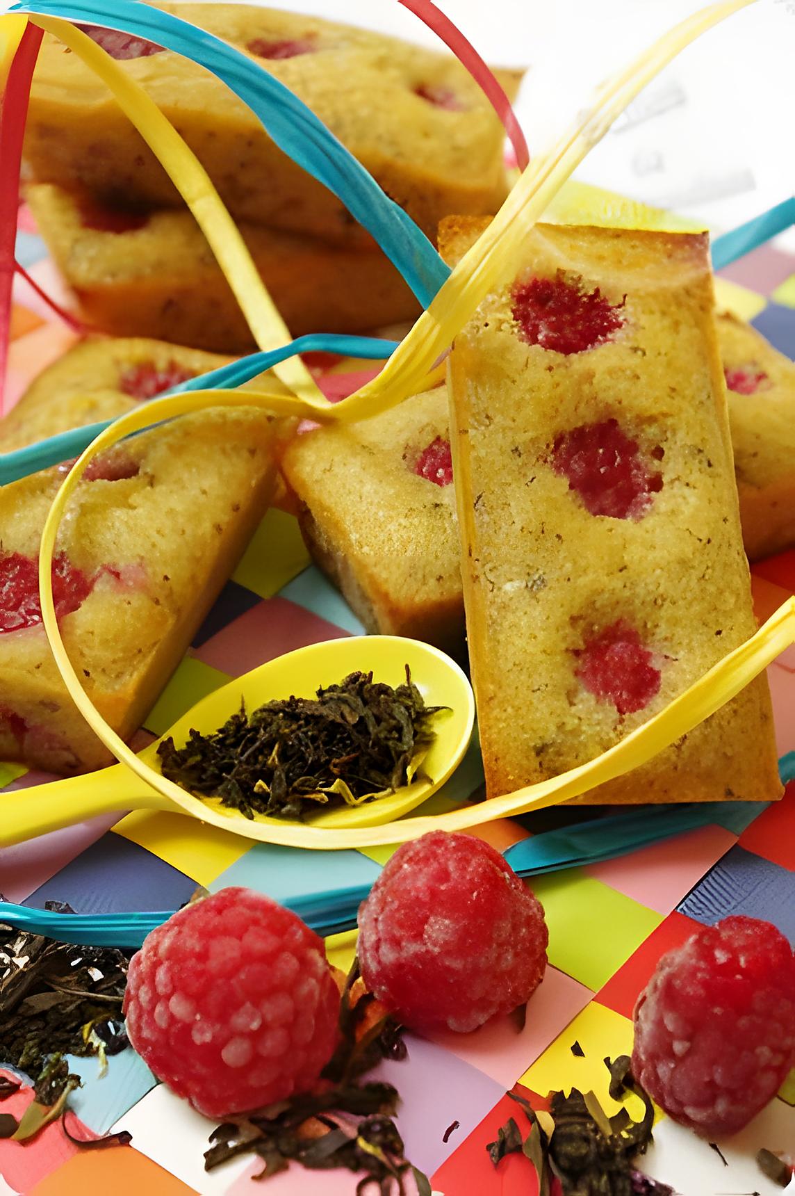 recette Financiers aux framboises, miel et thé des moines