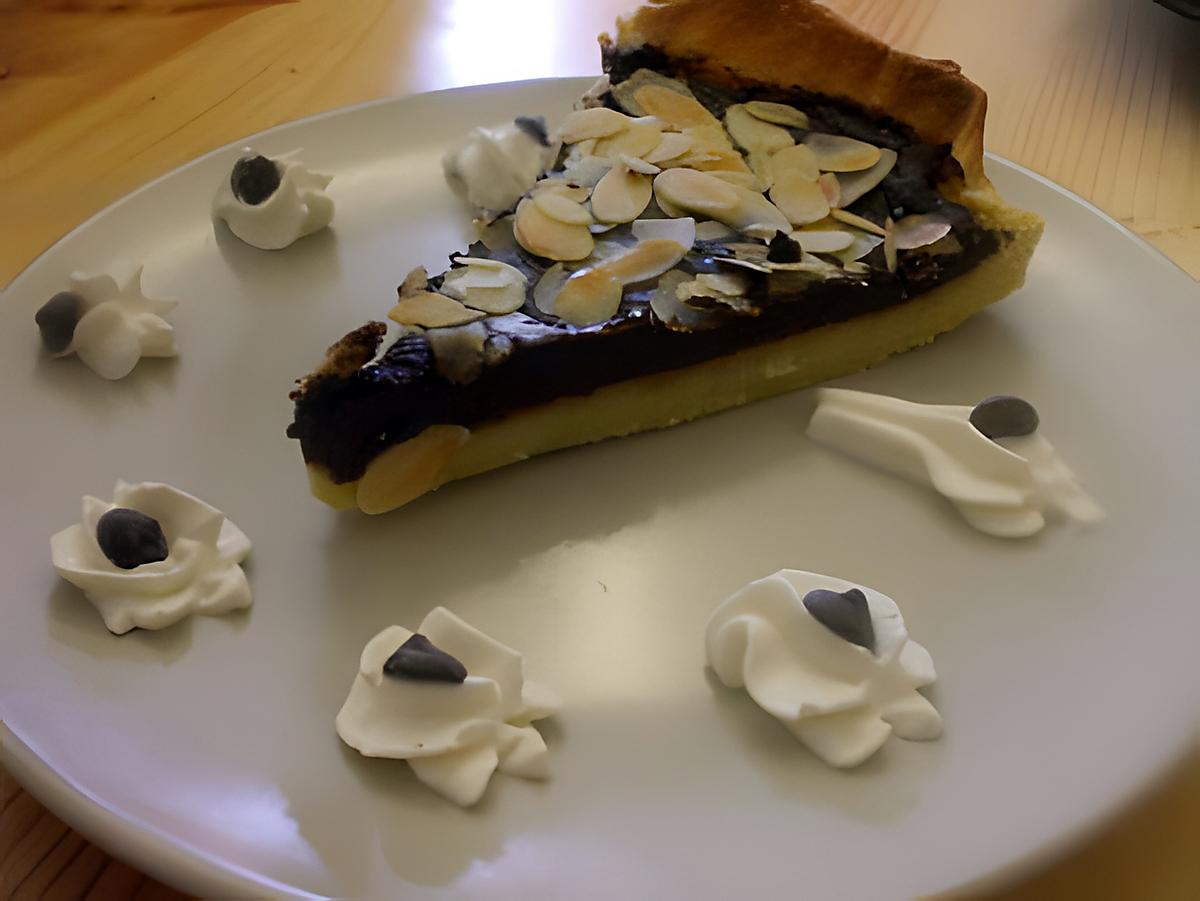 recette Tarte  marbrée...Vanille /Chocolat...parfumée au rhum...