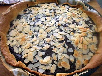 recette Tarte  marbrée...Vanille /Chocolat...parfumée au rhum...