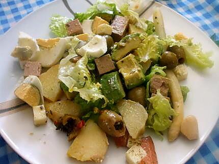 recette Salade fraîcheur colorée à la façon de " Kapiluka"...