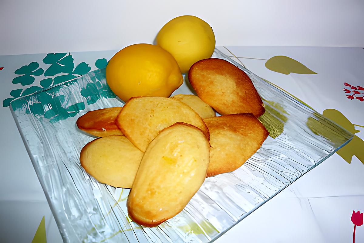 recette madeleines aux citrons