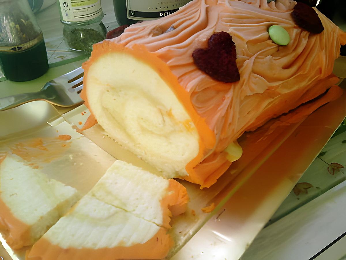 recette buche glacée a la mangue et chocolat blanc