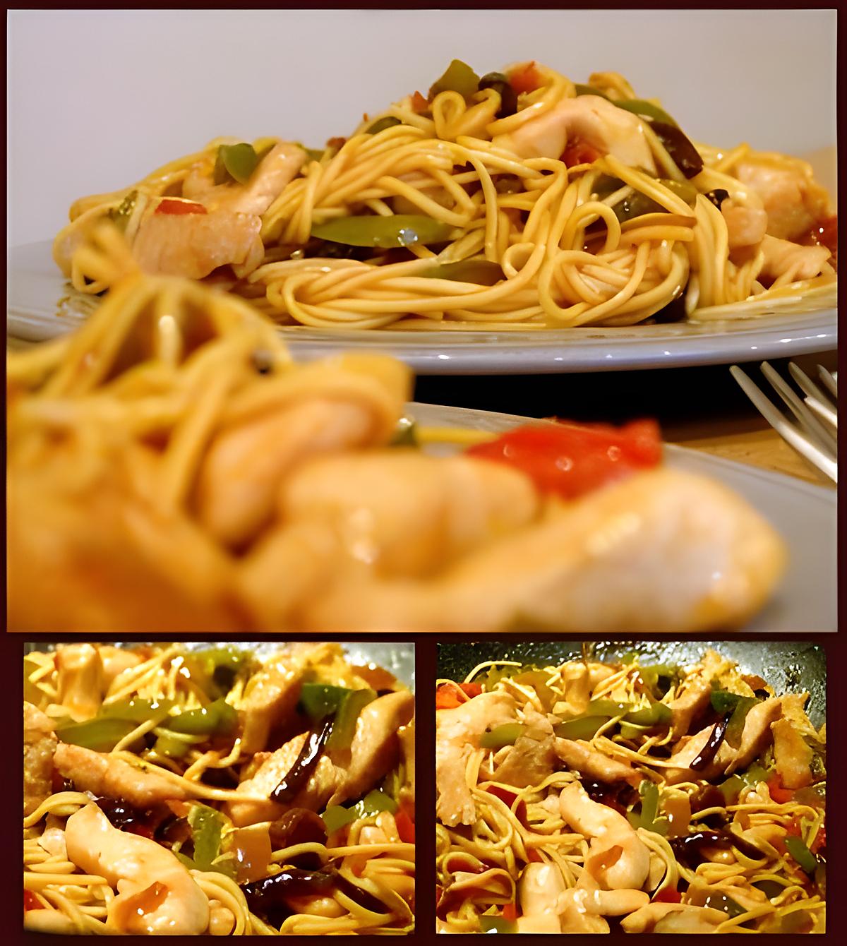 recette Wok - Duo cantonais (sauce aigre-douce faite maison)