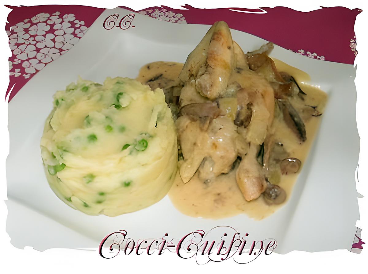 recette Coquelets aux champignons forestiers et sa sauce suprême au Gewurztraminer