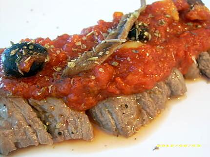 recette Bavette sauce pizzaiolo