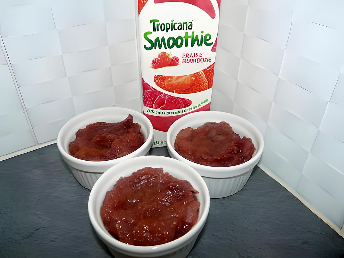 recette Compotée de fruits au smoothie