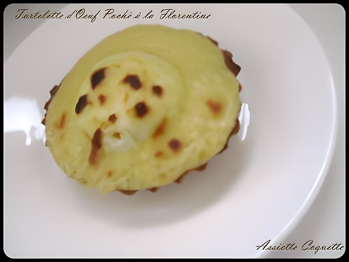 recette Tartelette d'oeuf poché à la florentine