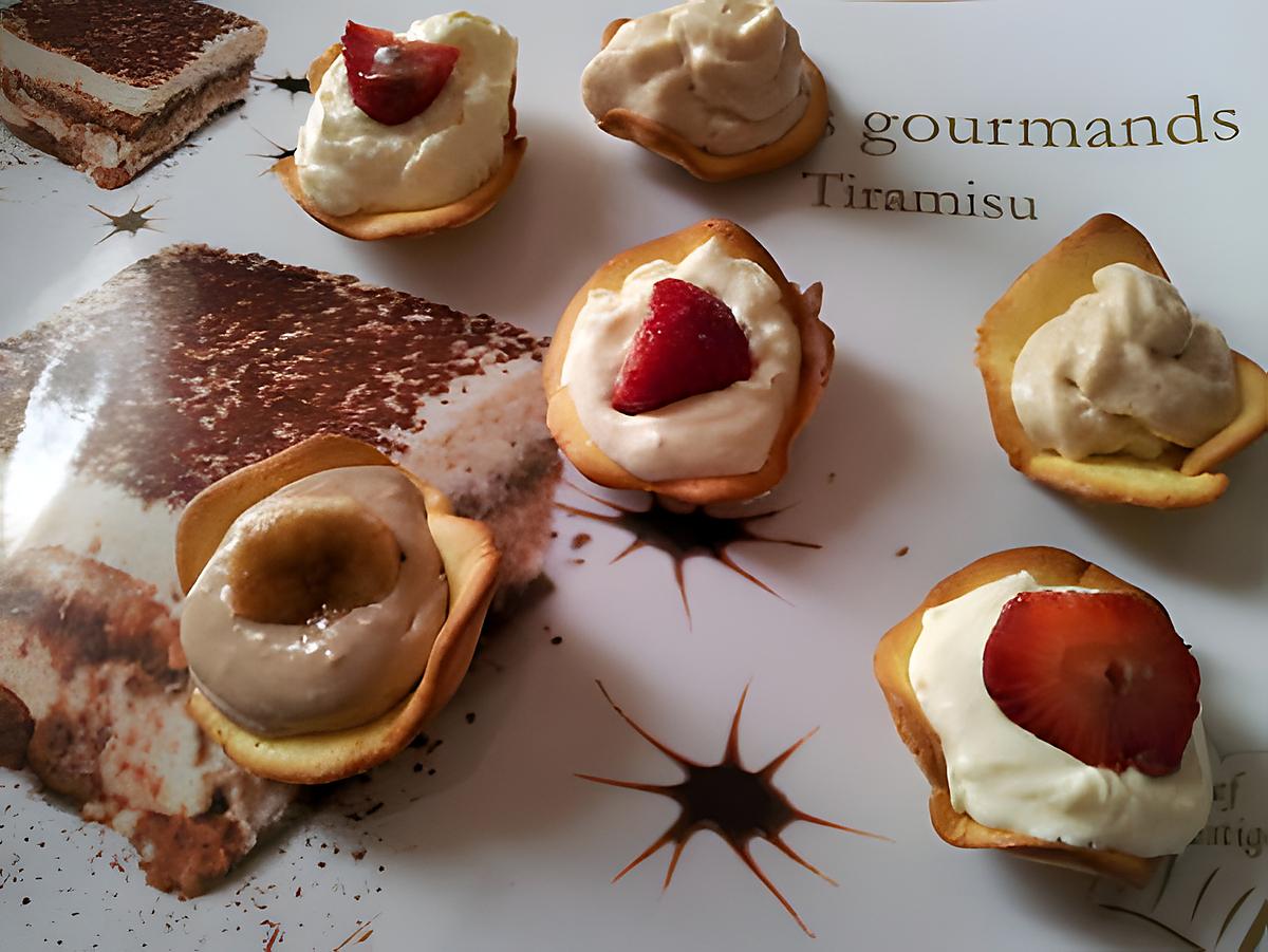 recette Mini tulipes gourmandes