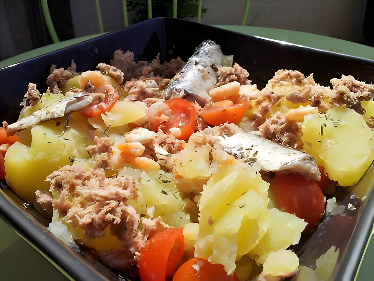 recette Salade de pommes de terre composé