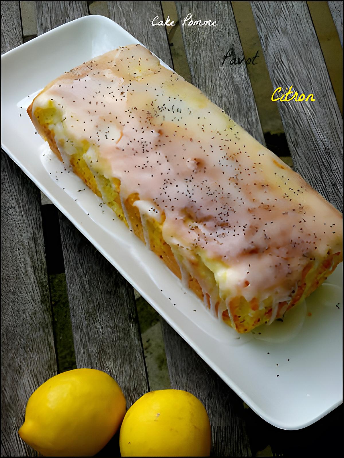 recette Cake Pomme Citron Pavot