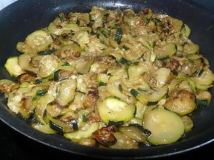 recette Gratin de courgettes aux knackis facile et rapide