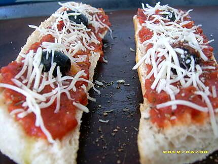 recette pain pizza