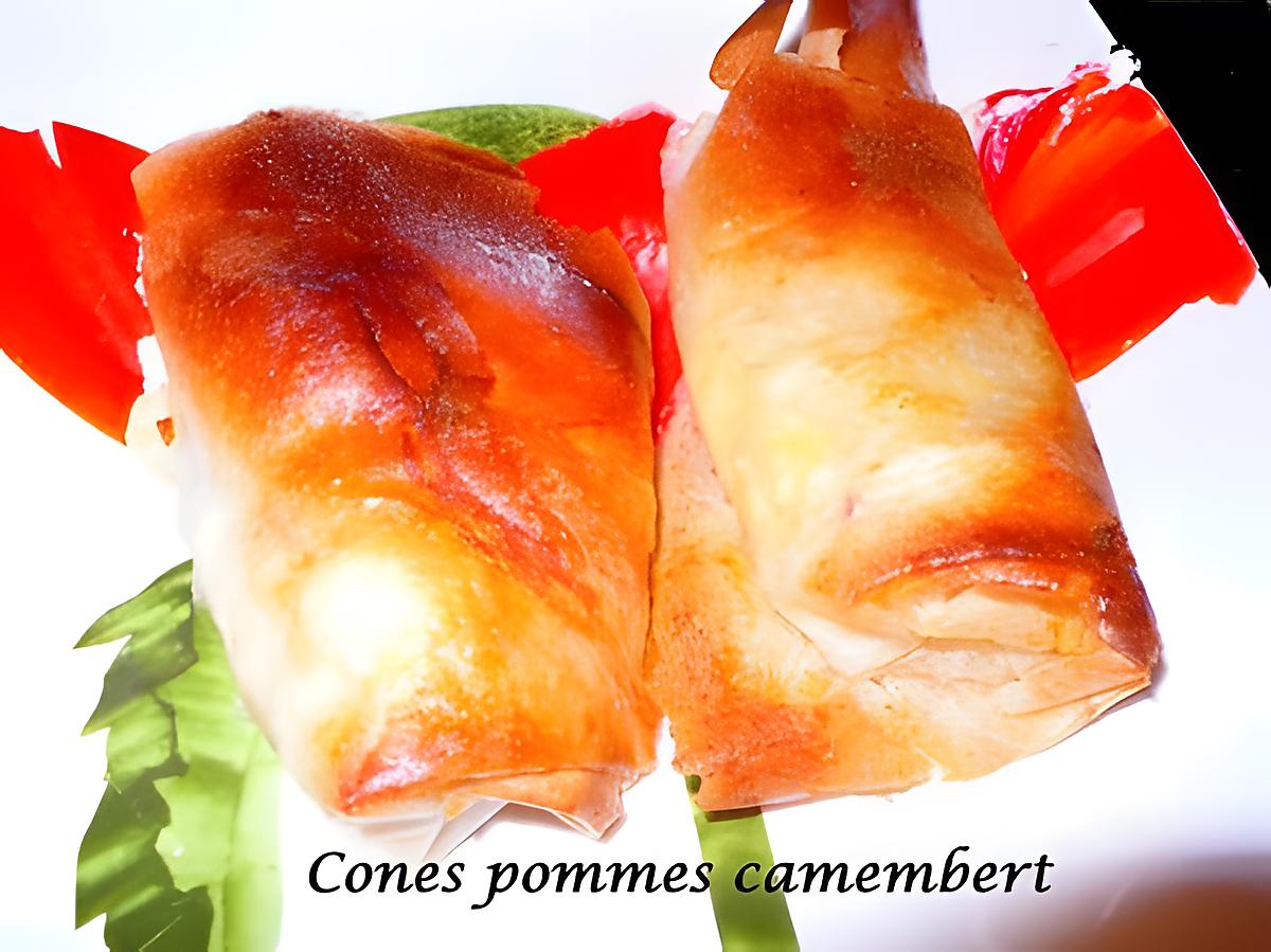 recette cones pommes camenbert