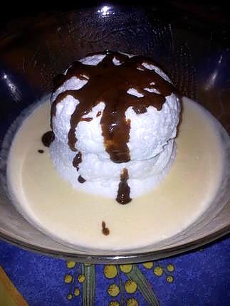 recette Ile flottante et son caramel de carambar