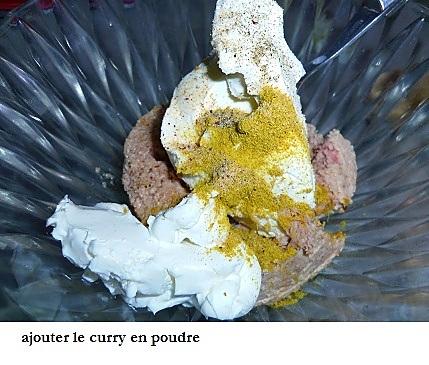recette Courgettes au thon , Philadelphia et Curry