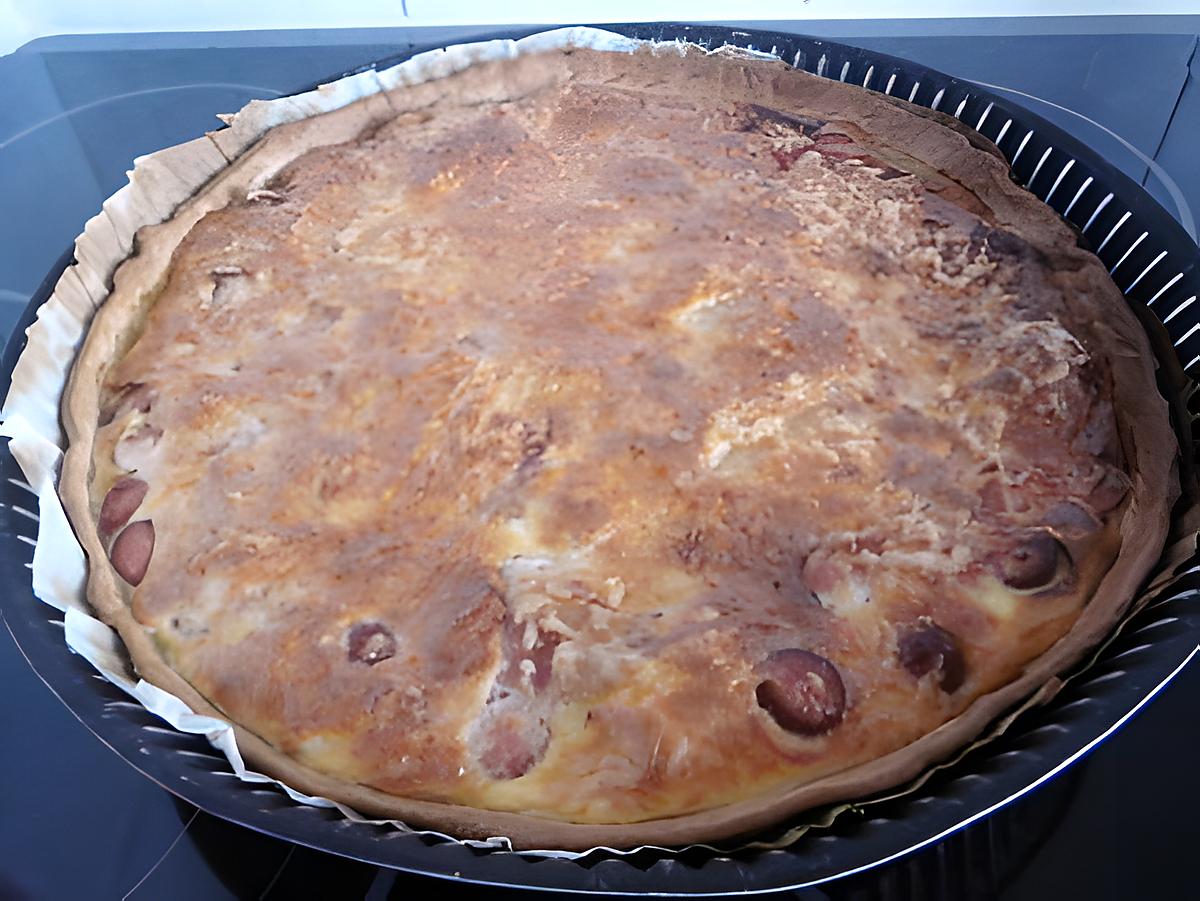 recette Quiche aux knackis et jambon cru