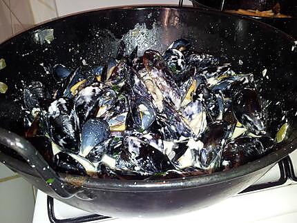 recette Moules sauce à l'aioli