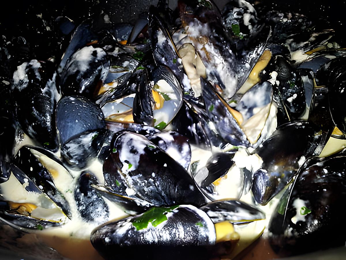 recette Moules sauce à l'aioli