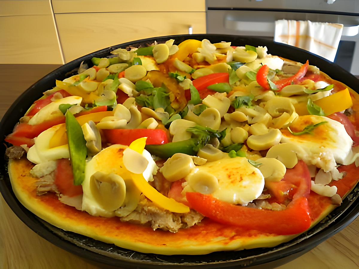 recette pizza poissons-mozarella,