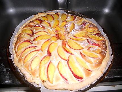 recette tarte amandine au nectarine