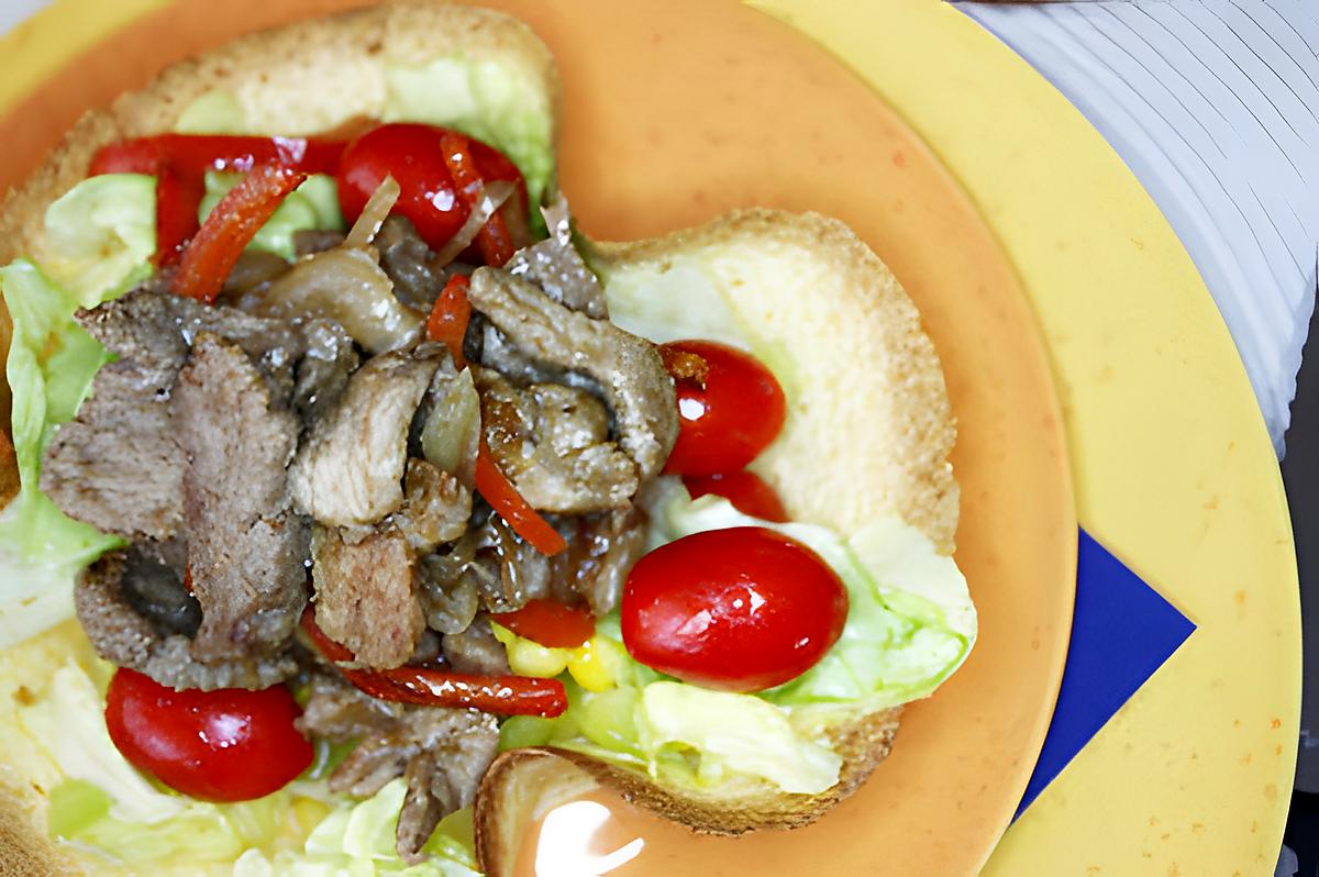 recette Salade de boeuf à la mexicaine