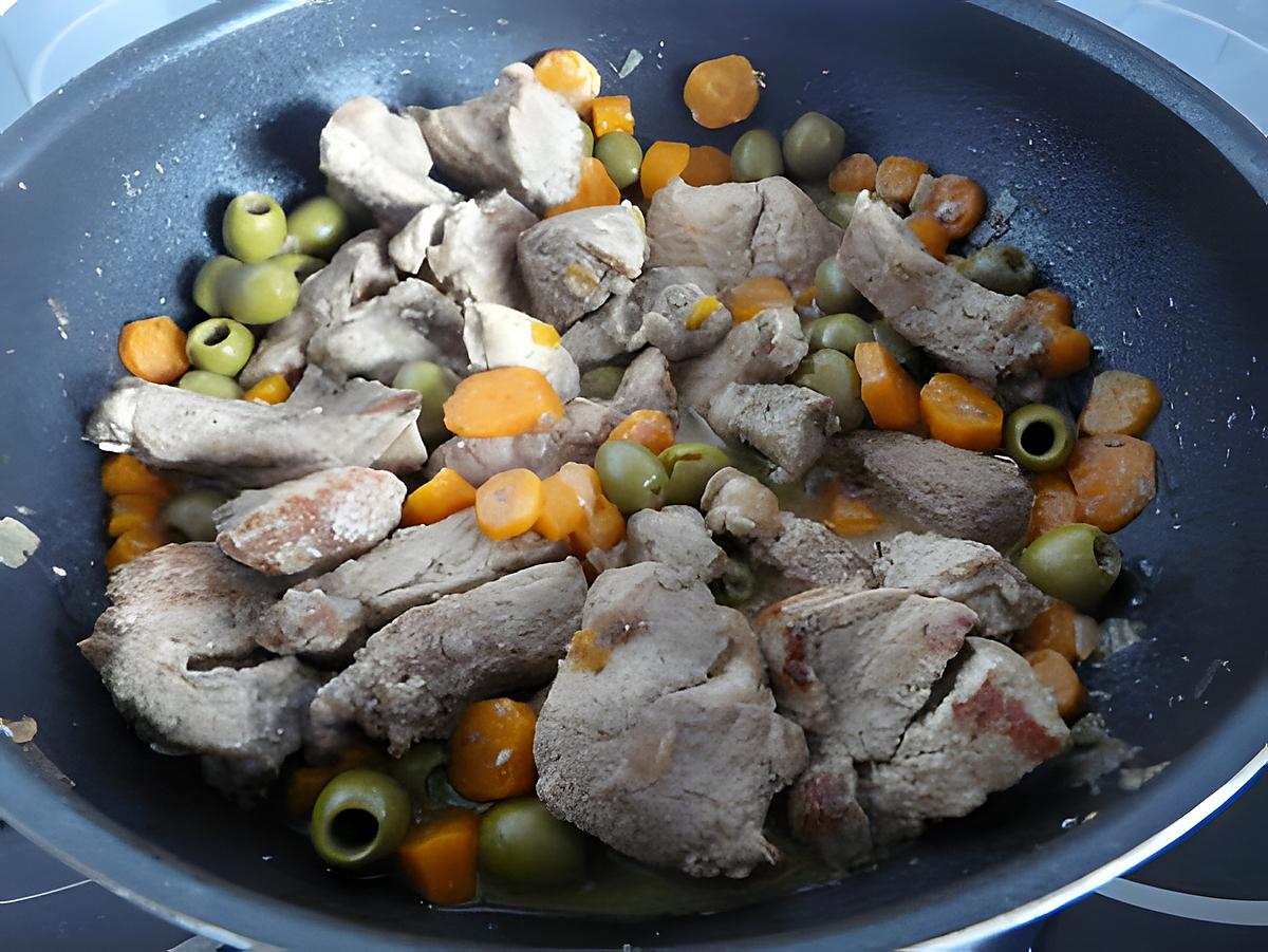 recette Sauté aux carottes et aux olives