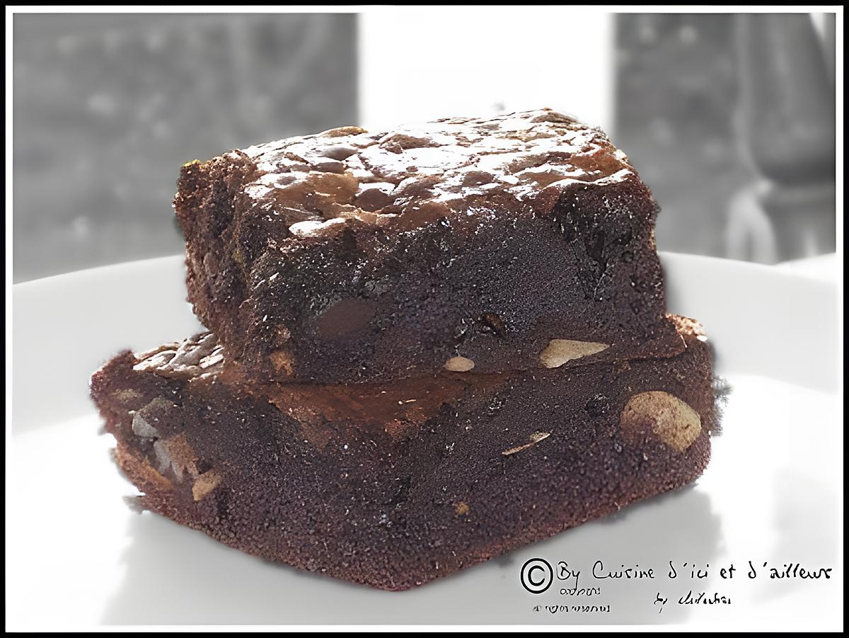 recette Brownie chococaramel & pralin