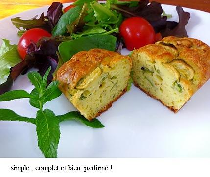 recette Petits cakes courgettes –parmesan