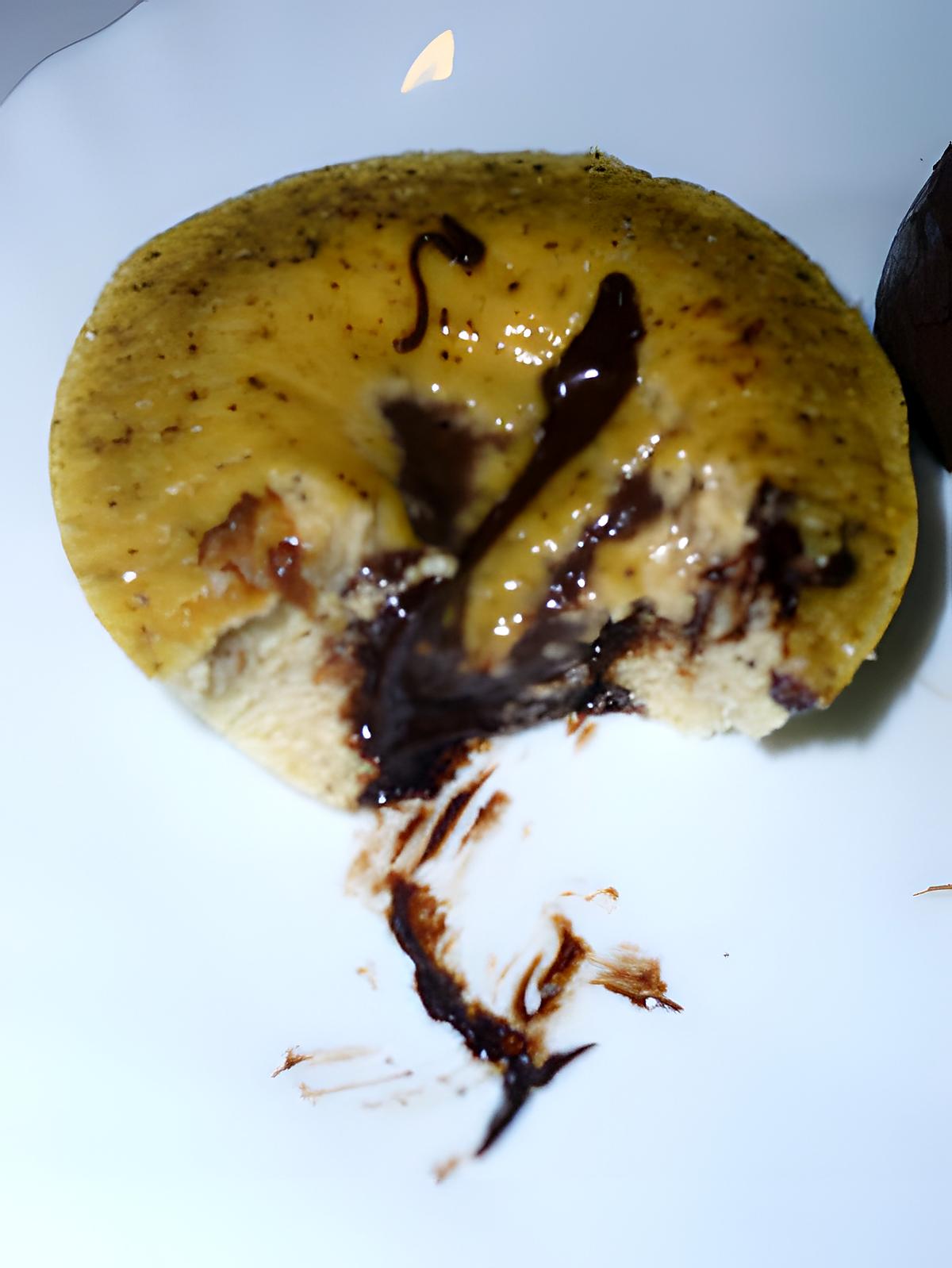 recette Coulant vanille-café, coeur chocolat noir