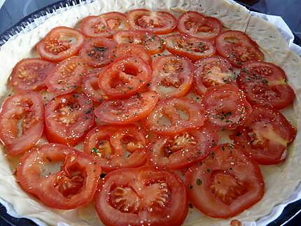 recette Ma tarte à la tomate