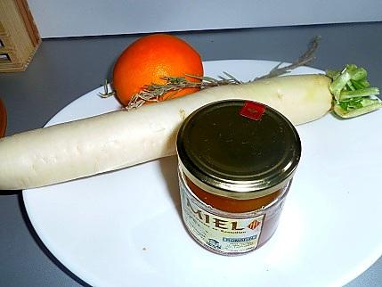 recette Filet de chevreuil ,  pommes de terre noisette et daïkon