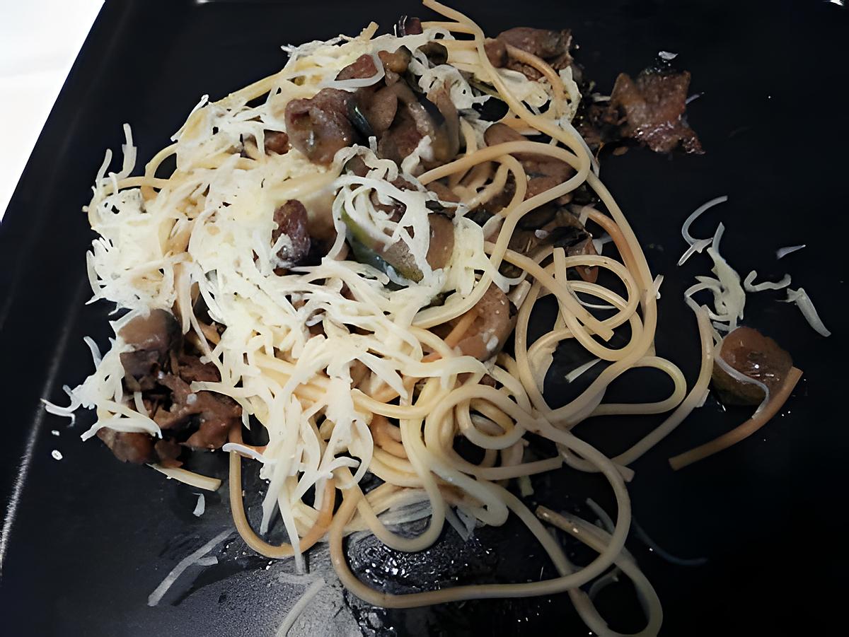 recette Spaghettis aux courgettes