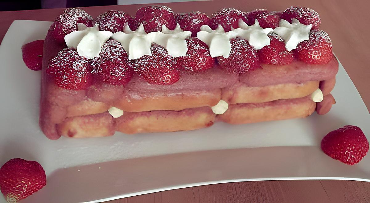 recette charlotte fraises framboises