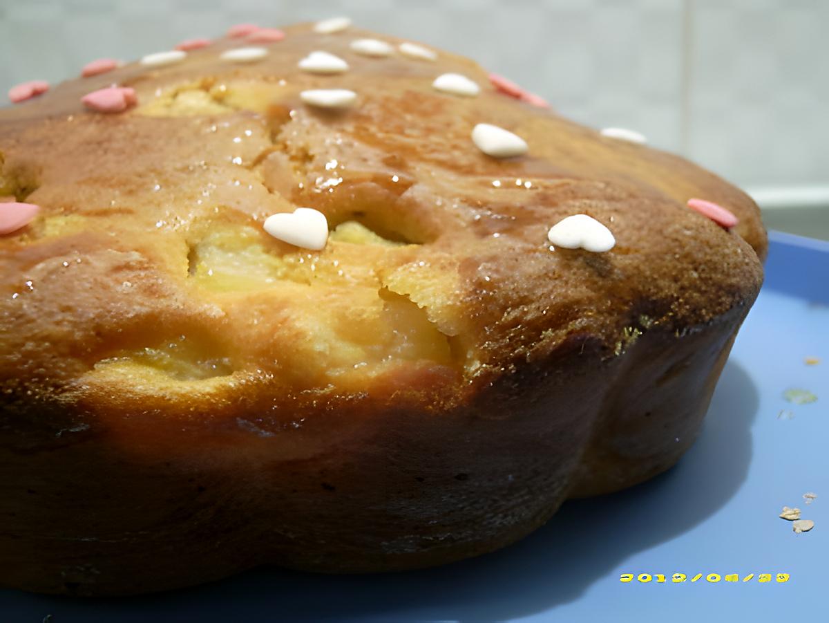 recette gâteau moelleux aux noix et poires caramélisées