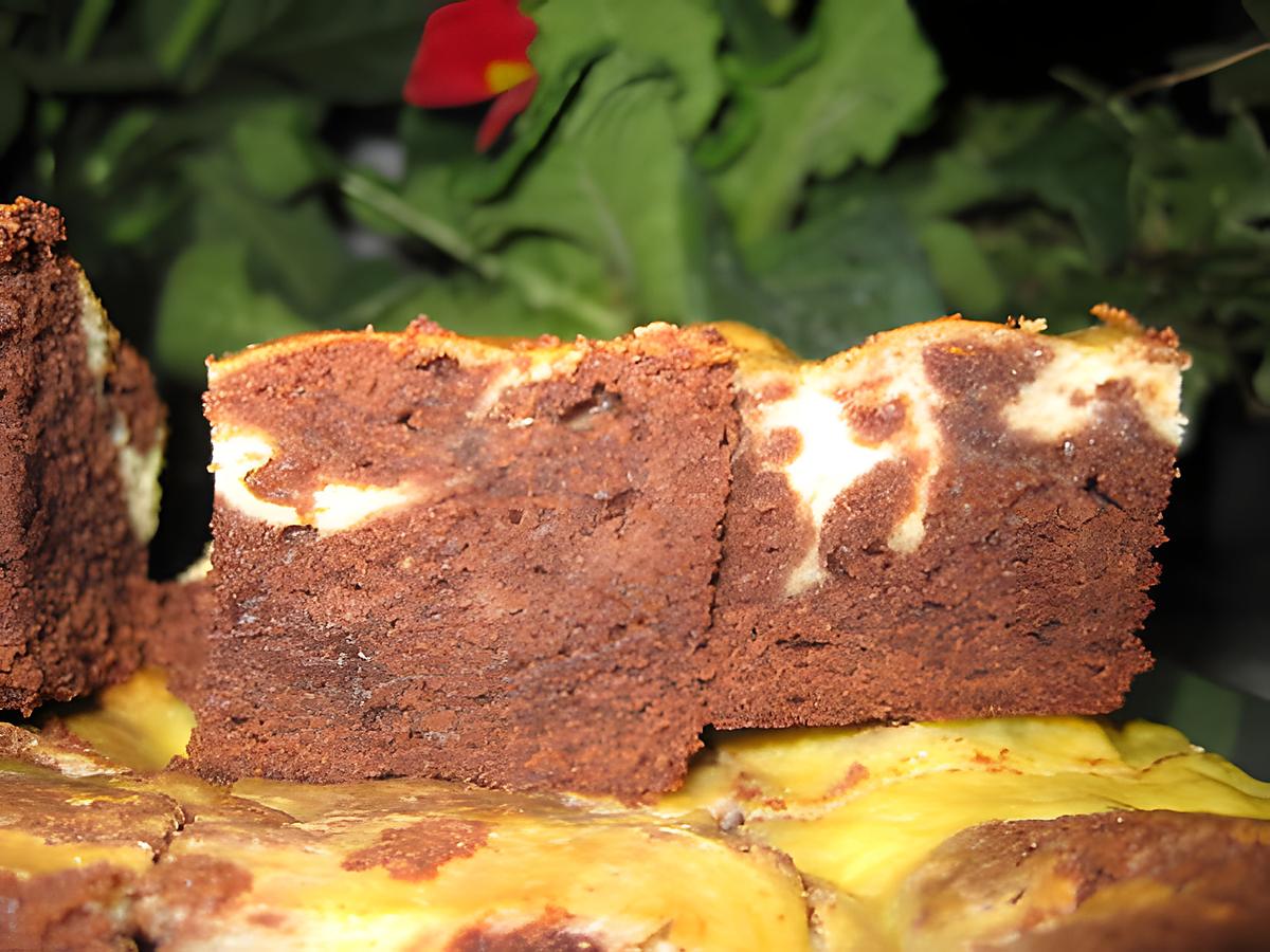 recette Brownies au cheesecake et au chocolat