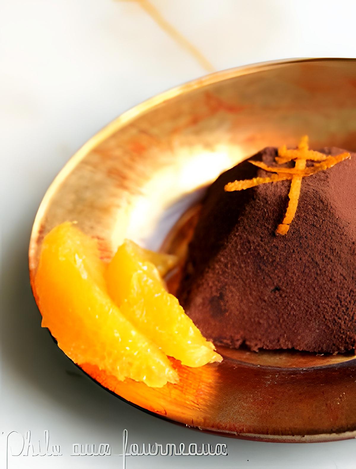 recette Gâteau de semoule au cacao & aux écorces d'orange confites