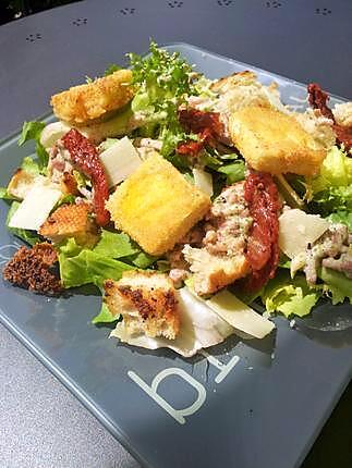 recette Salade aux lardons et chevre panés