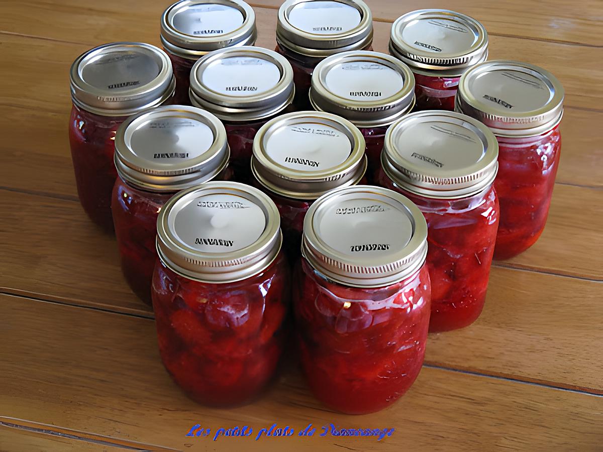 recette Confiture de fraises froide