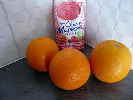 recette Glace à l'orange