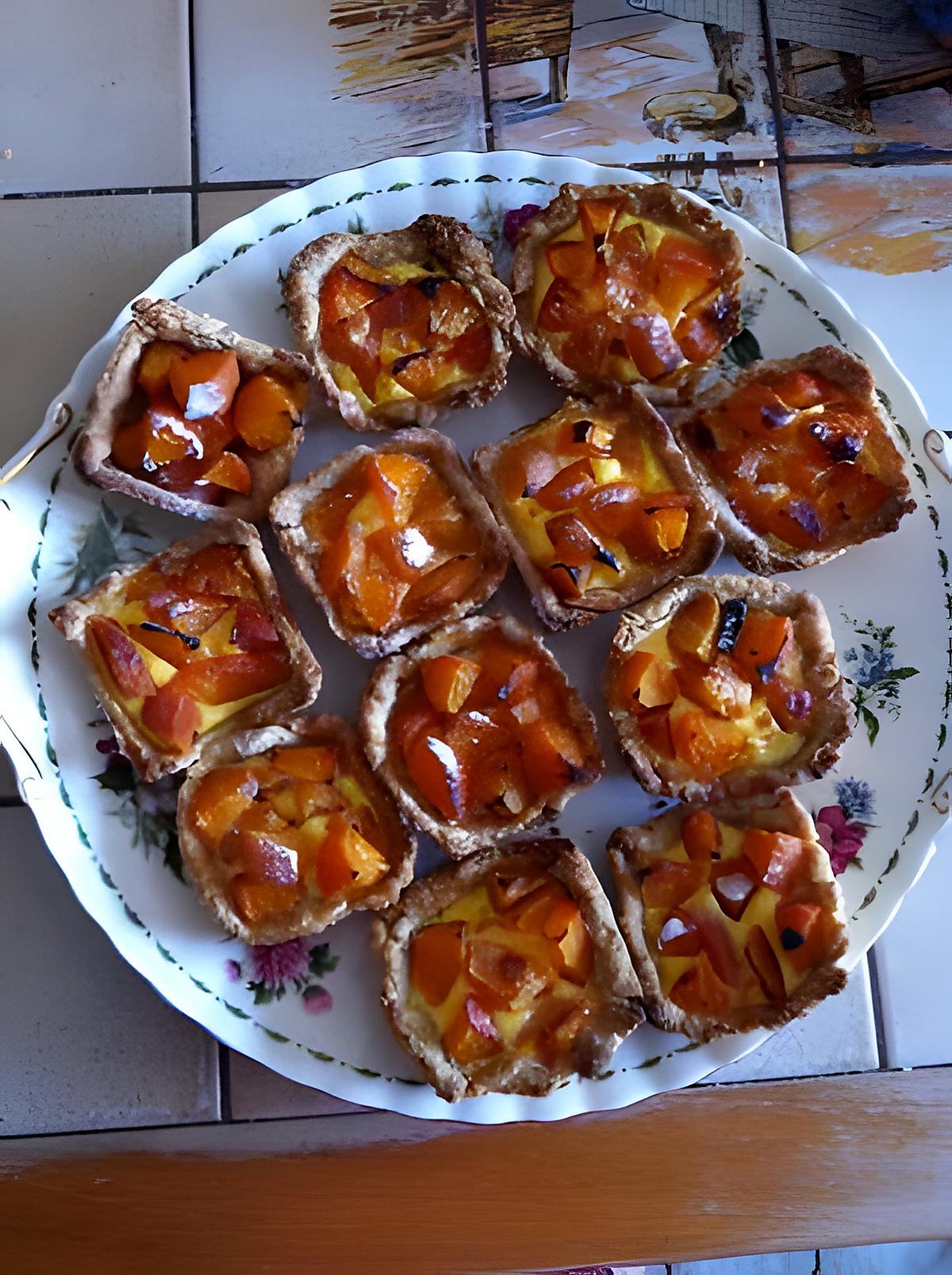 recette Tartelettes aux abricots à ma façon (photo perso)