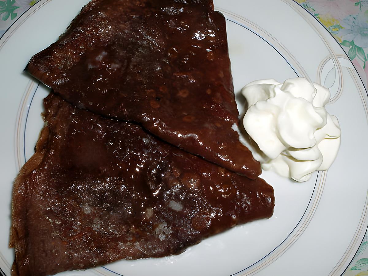 recette Crêpes chocolat flambées