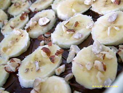 recette tourte Nutella/banane