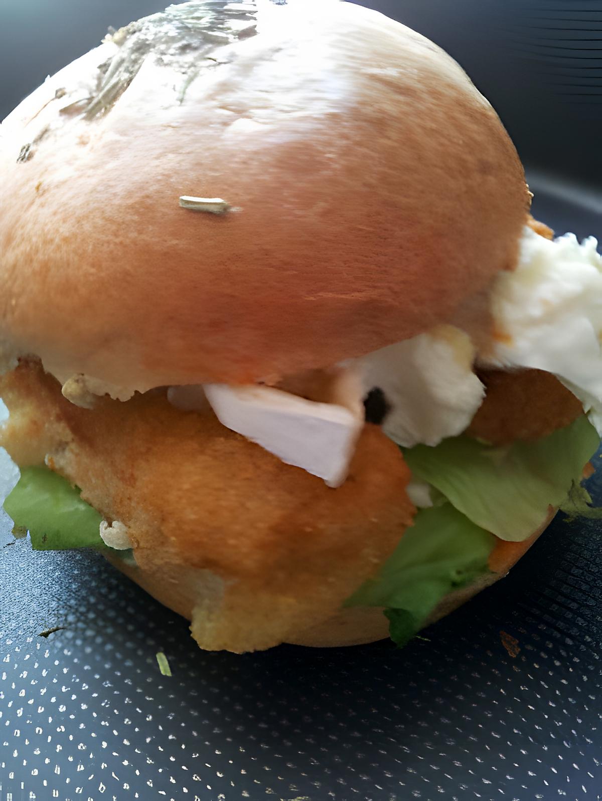 recette Filet o fish brioché au chévre