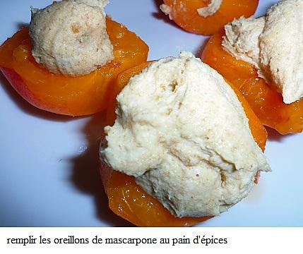 recette Abricots fourrés au mascarpone