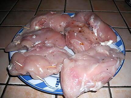 recette Escalopes de poulet surprise!!!!